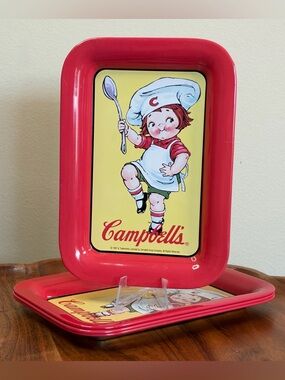 Vintage Campbell’s Soup Tip Trays - Set of Four